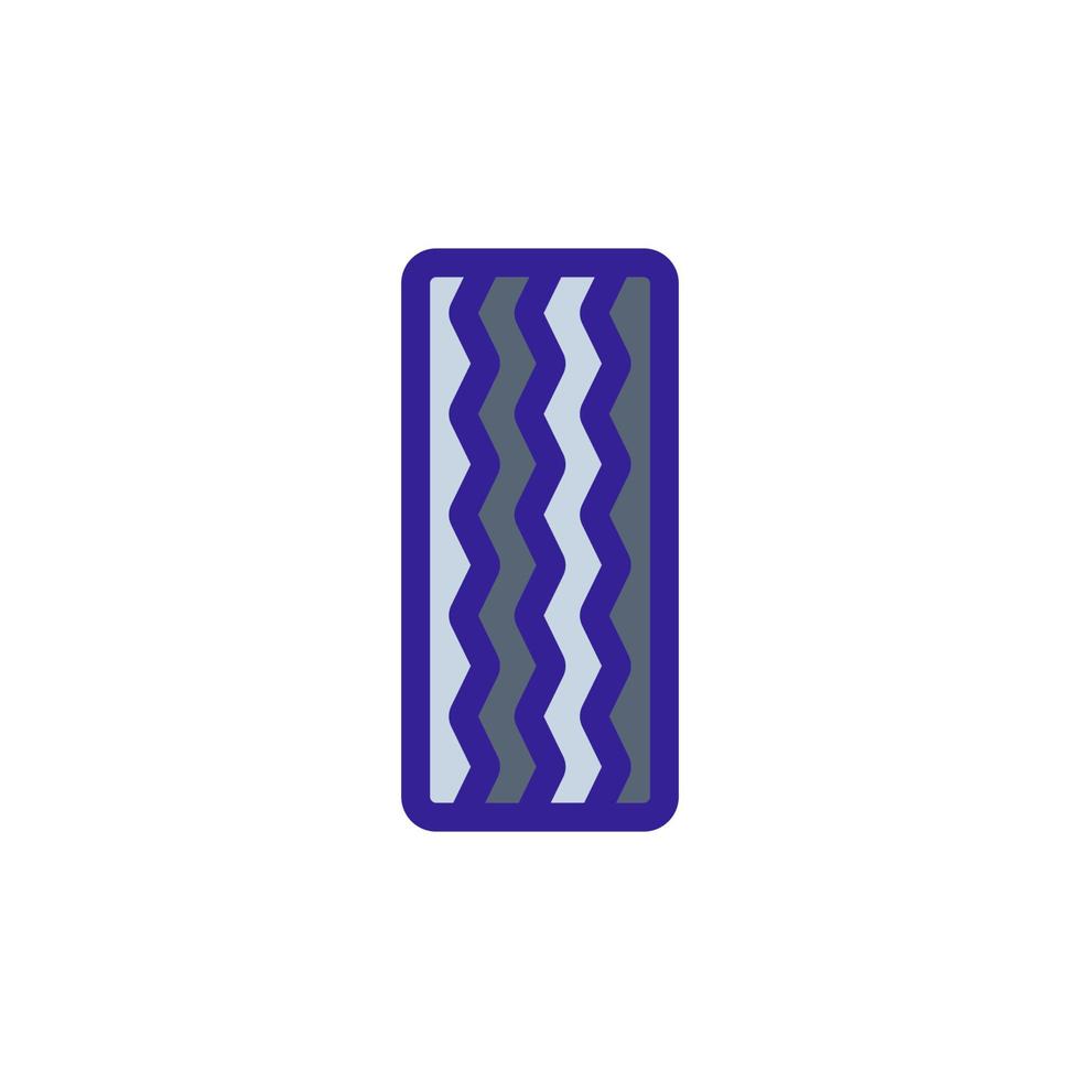 vector de icono de neumático. ilustración de símbolo de contorno aislado