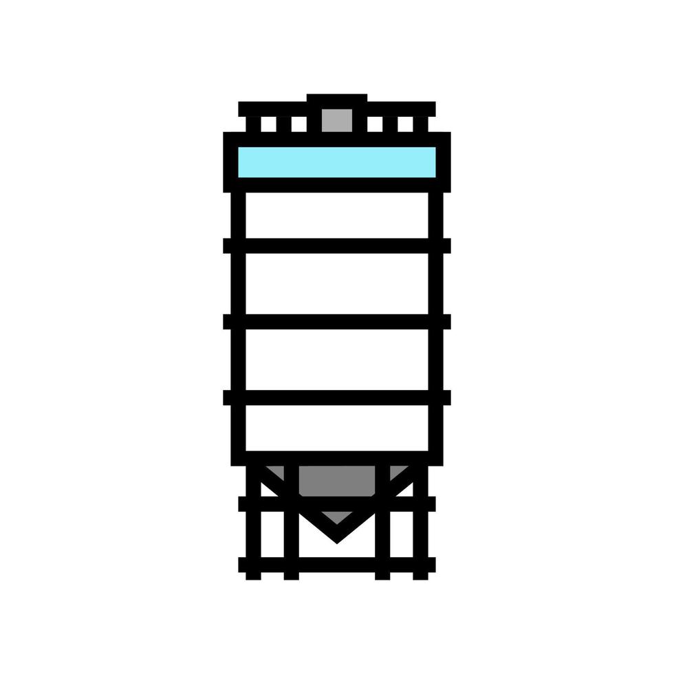 tank for coal storage color icon vector illustration