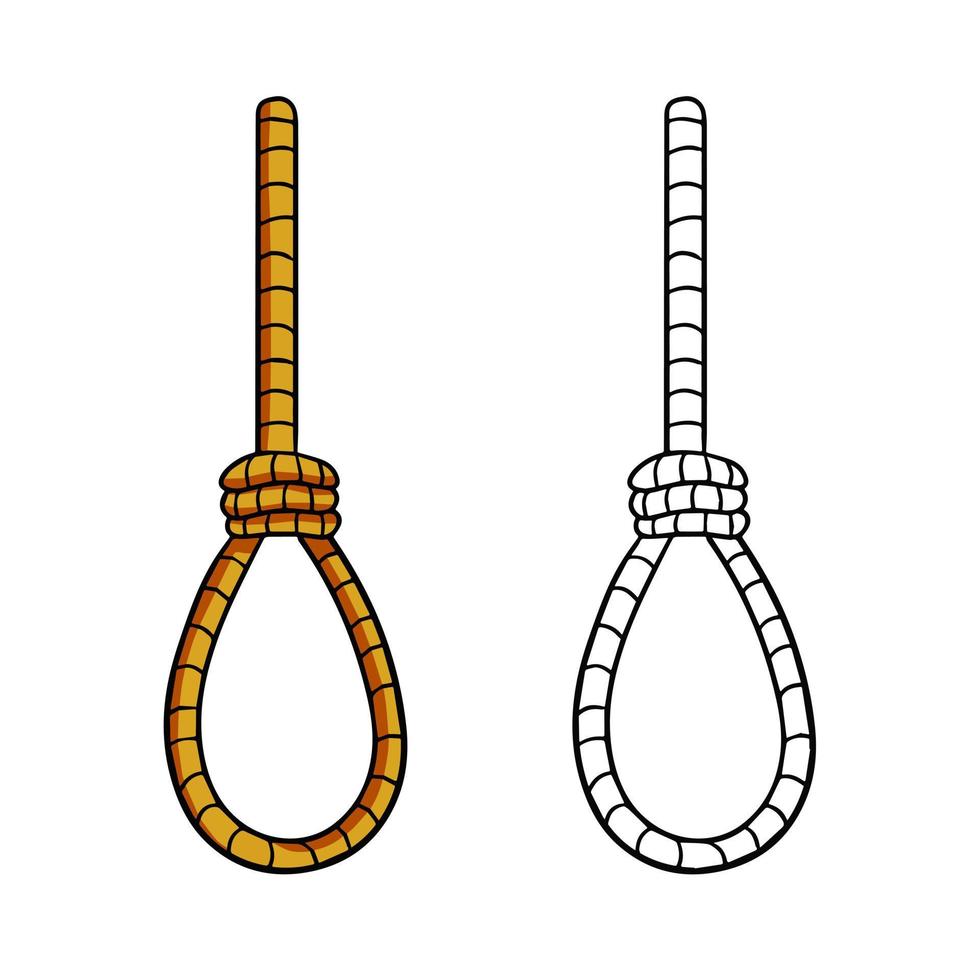 Gallows. Execution and punishment. vector