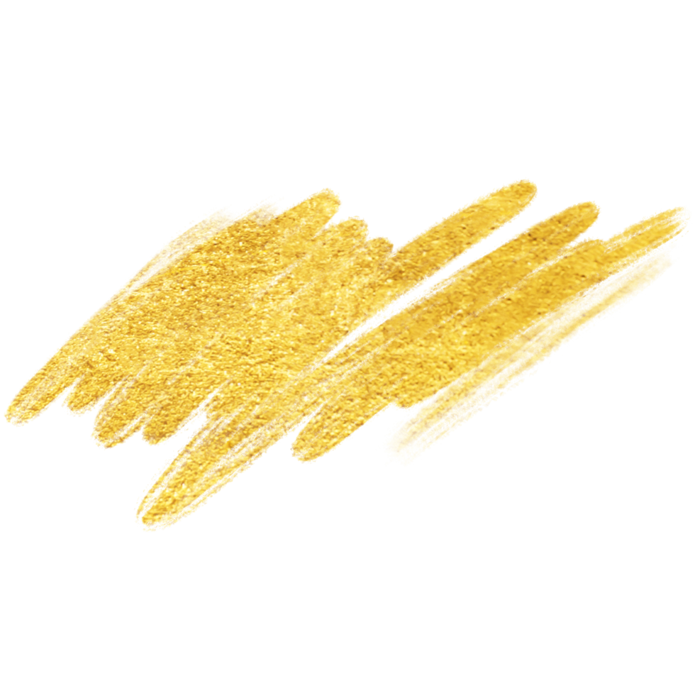 Gold gliter brush texture png