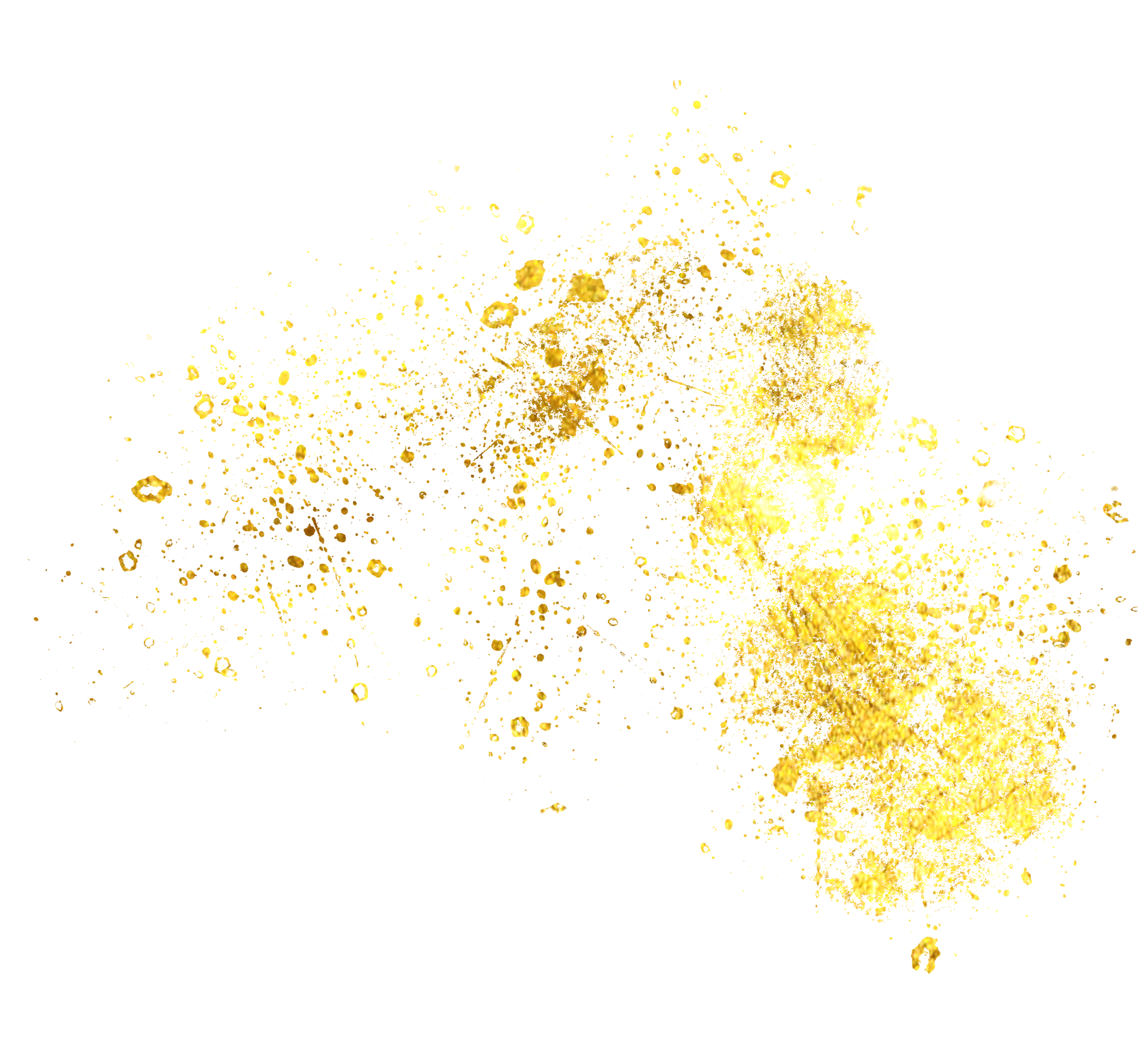 Gold abstract line art and brush 10312939 PNG