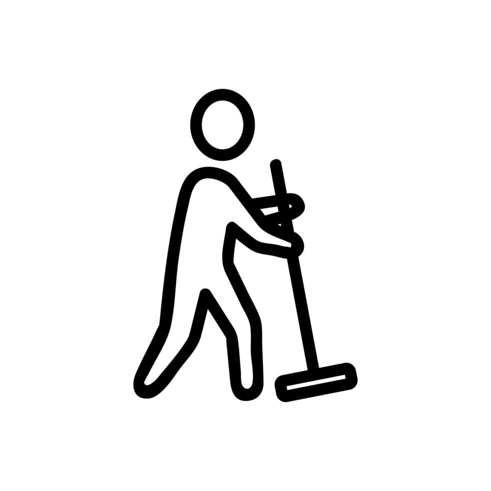 vector de icono de limpieza húmeda. ilustración de símbolo de contorno aislado