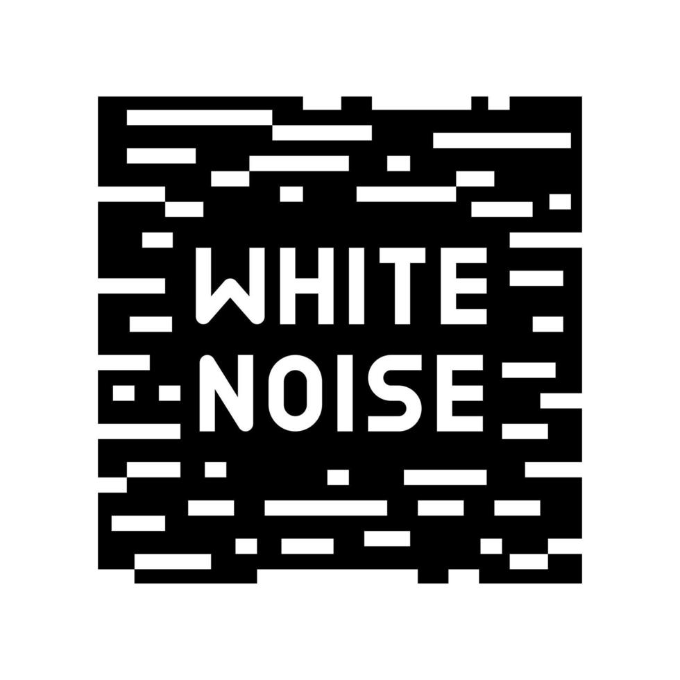 ilustración de vector de icono de glifo de ruido blanco