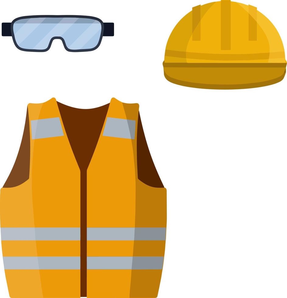 ropa del obrero y del constructor. vector