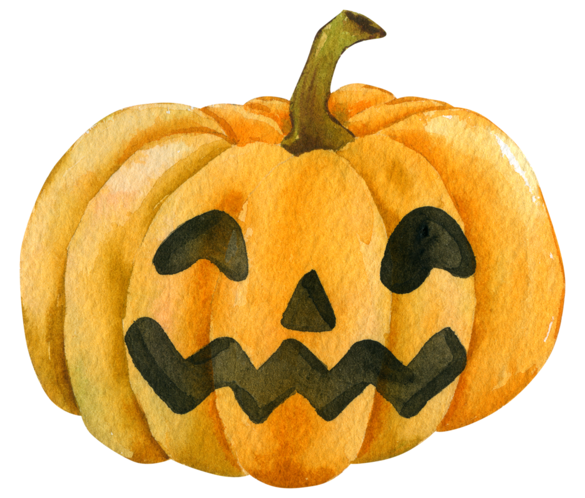 Halloween watercolor element png