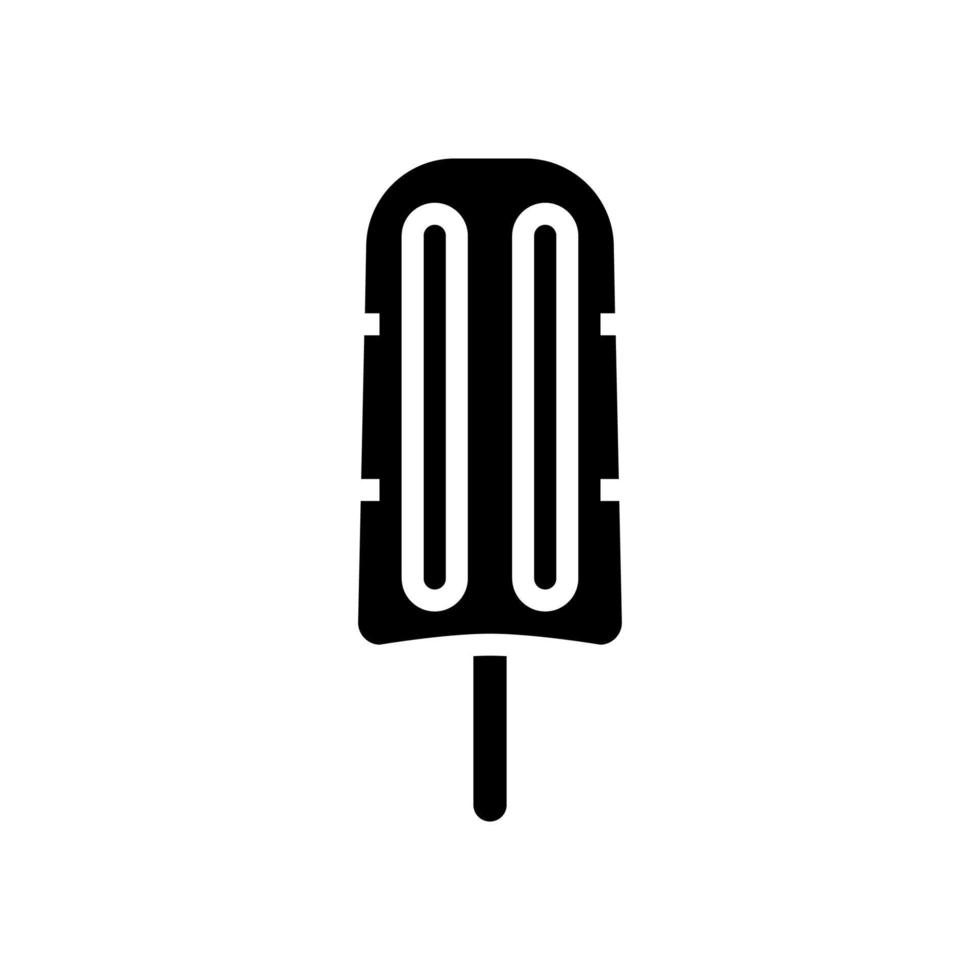 frozen ice cream glyph icon vector illustration