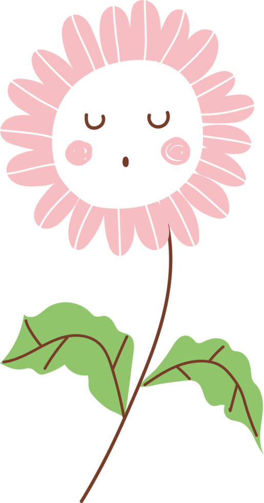 cartone animato di fiori carino per i bambini png