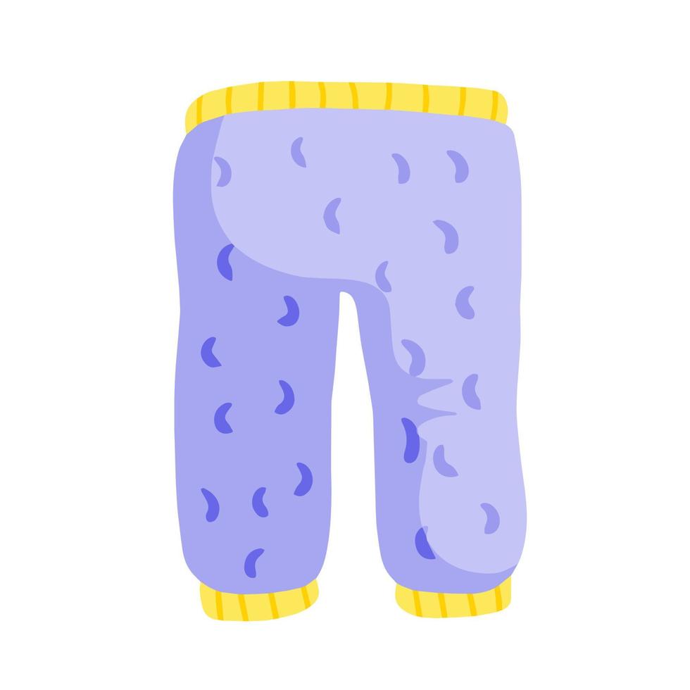 pantalones de bebé ropa infantil y pijamas con estampado. ilustración de dibujos  animados aislado sobre fondo blanco 10313598 Vector en Vecteezy