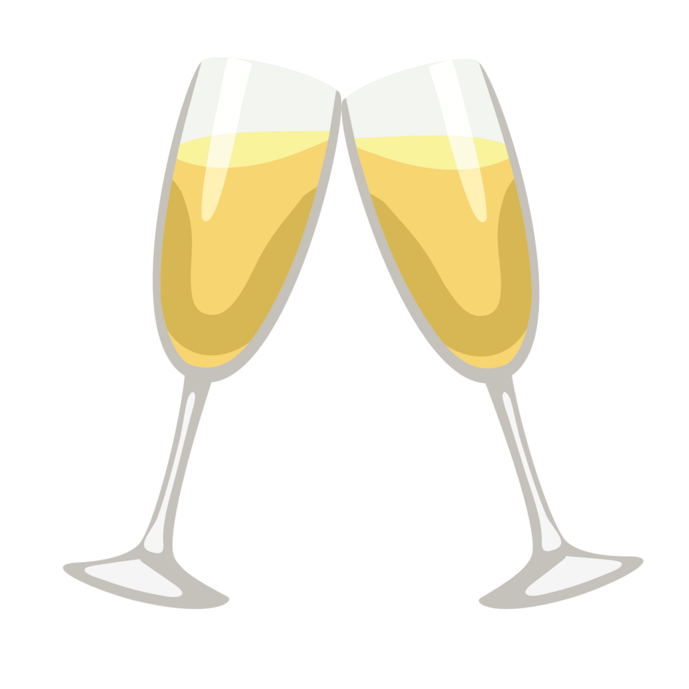 Champagne Glass Cheers PNG New Years Eve Toast Transparent PNG Digital  Download File (Instant Download) 