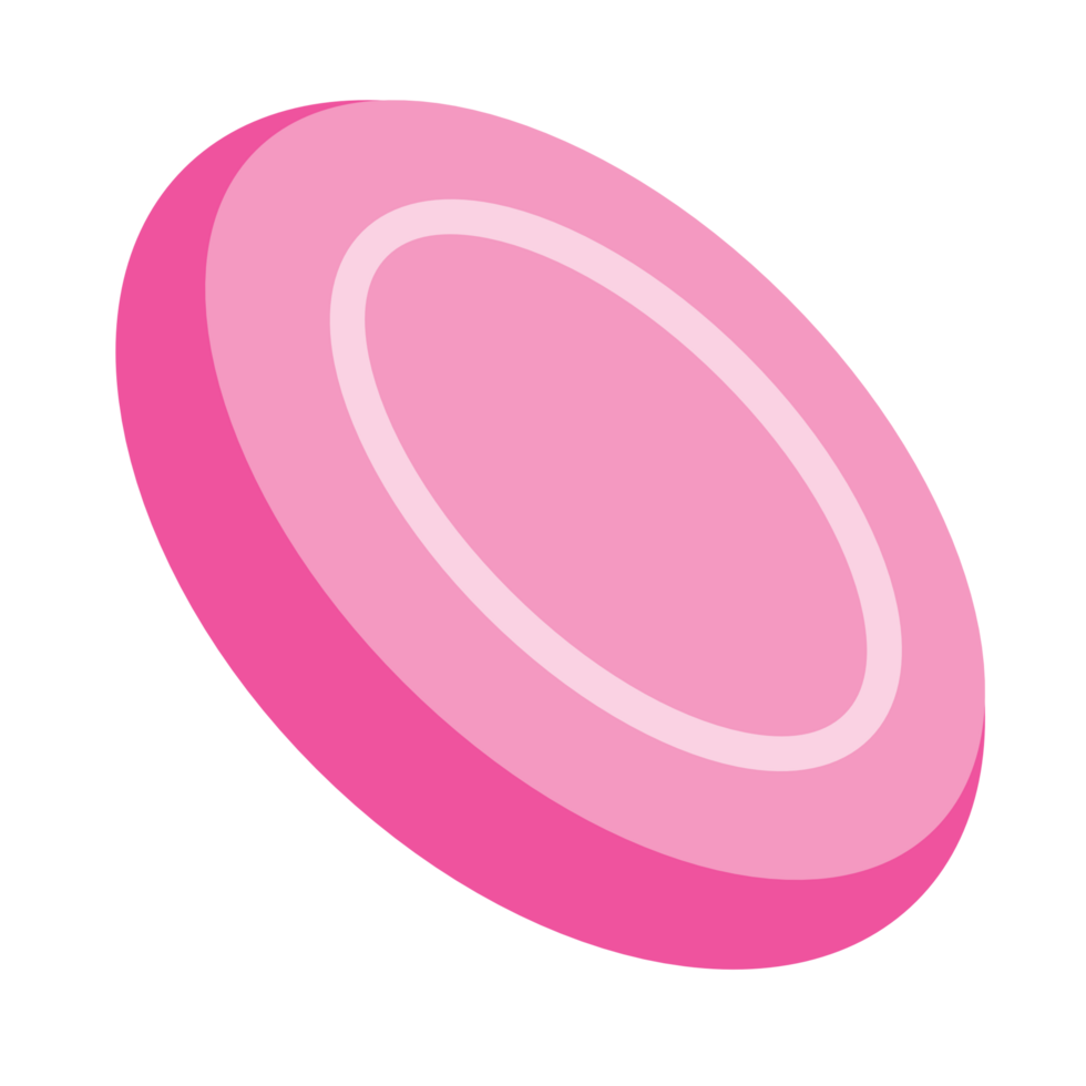 Pink frisbee cartoon PNG file