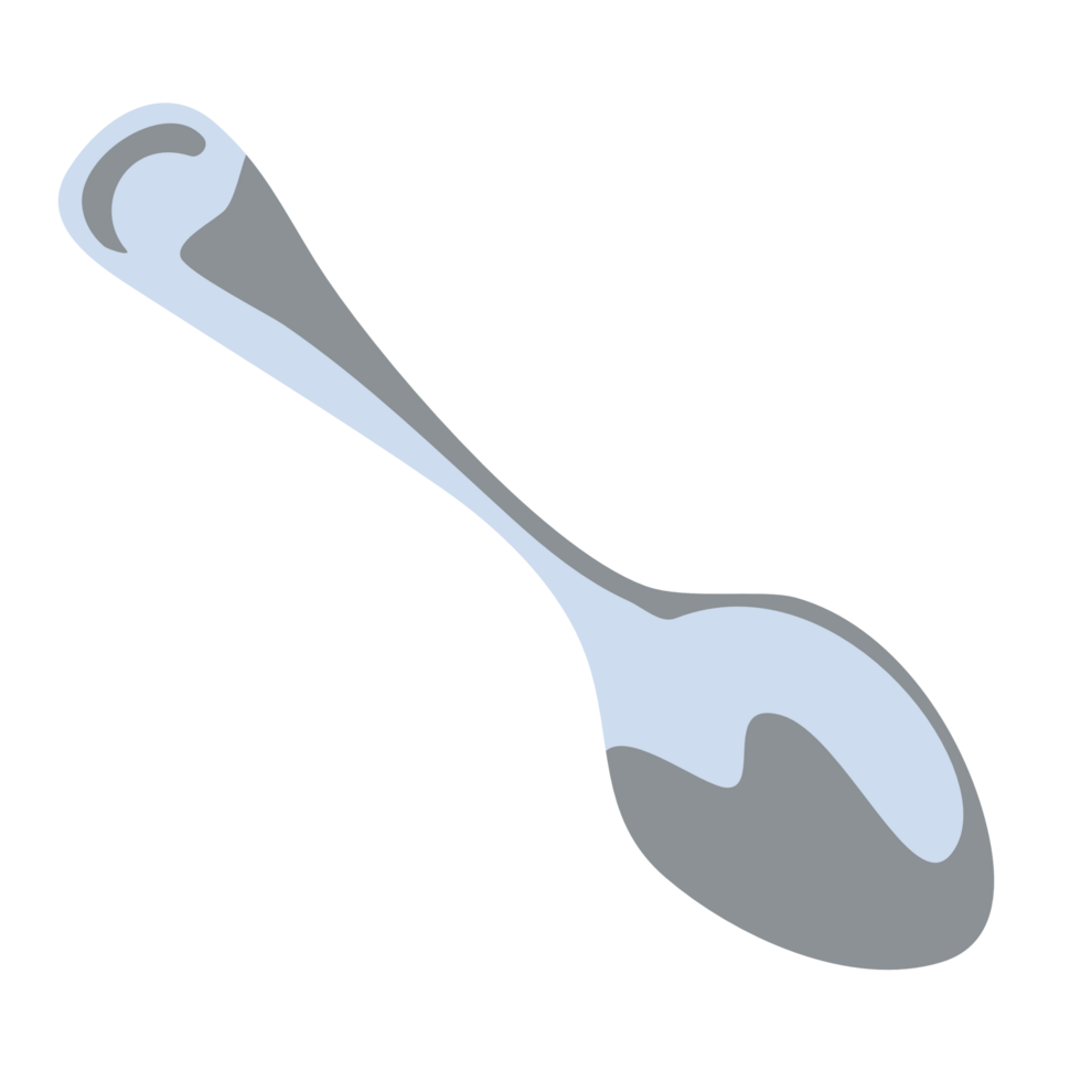 Cartoon glitter spoon PNG file