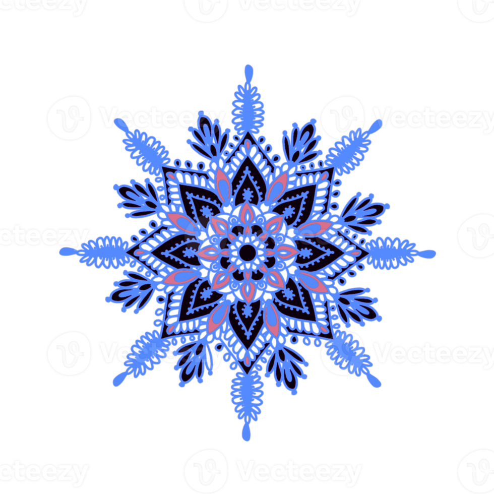 flocon de neige, illustration d'ornement png