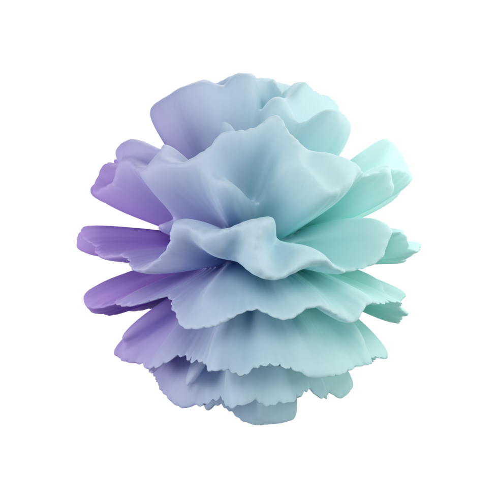 Explode Shape 3D rendering isolated on transparent background. Ui UX icon design web and app trend png