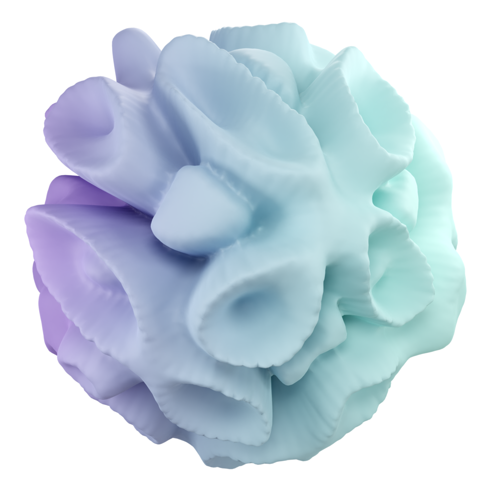 explodir renderização 3d forma isolada em fundo transparente. ui ux icon design web e tendência de aplicativos png