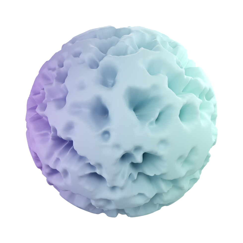 Explode Shape 3D rendering isolated on transparent background. Ui UX icon design web and app trend png