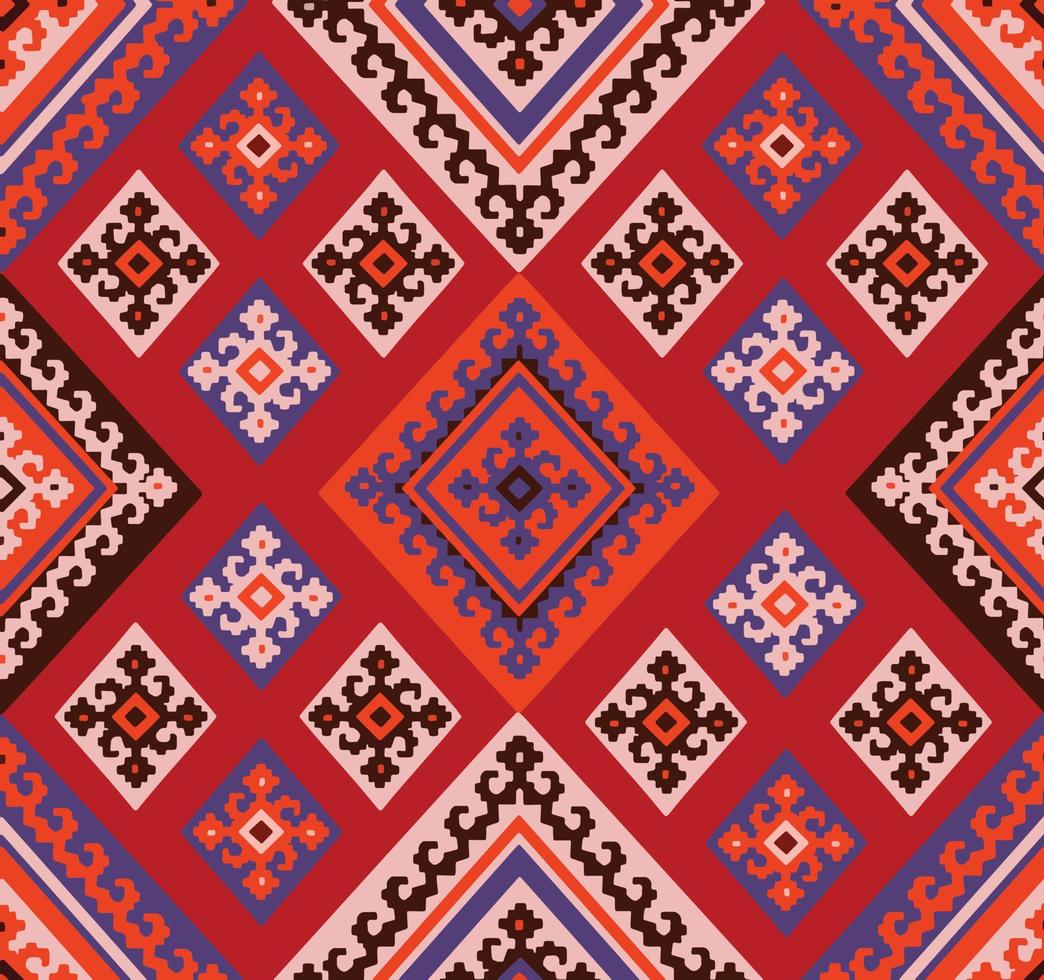 Seamless pattern with ethnic mandala ornament  Vector