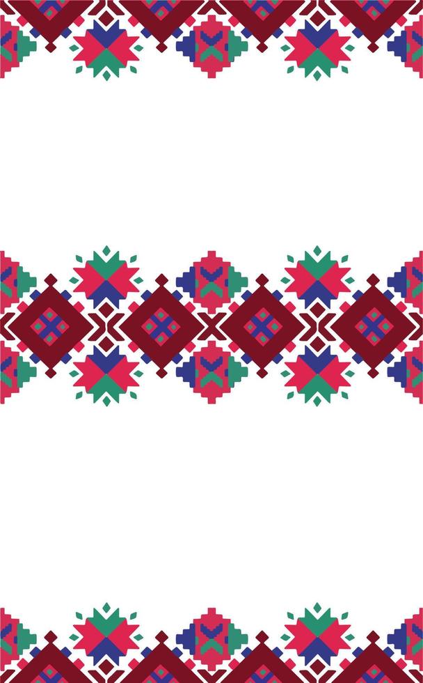 Traditional Ukrainian folk art knitted embroidery pattern. Vector illustration