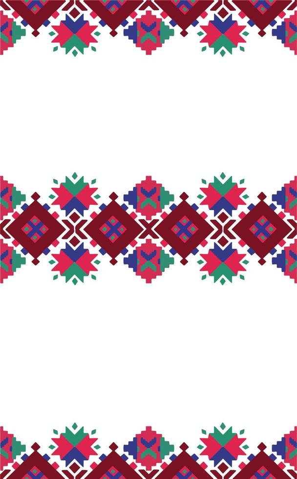 Traditional Ukrainian folk art knitted embroidery pattern. Vector illustration