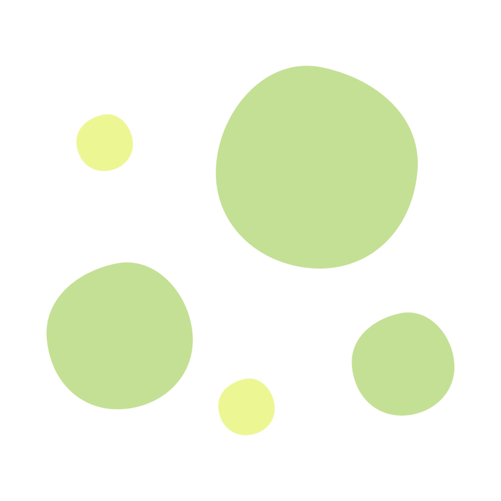 abstract group of green color circle png