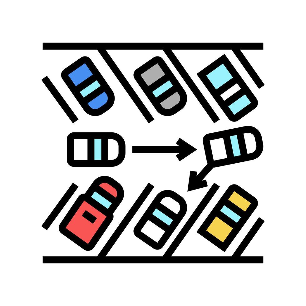 diagonal parking color icon vector illustration