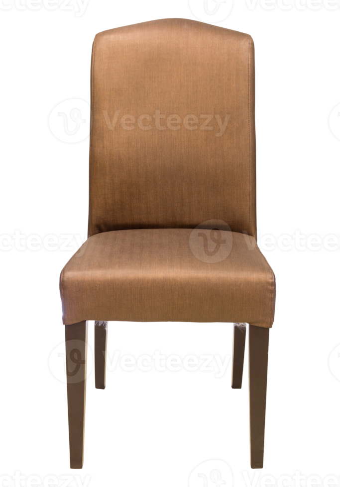 front view of fabric chair isolated with clipping path png