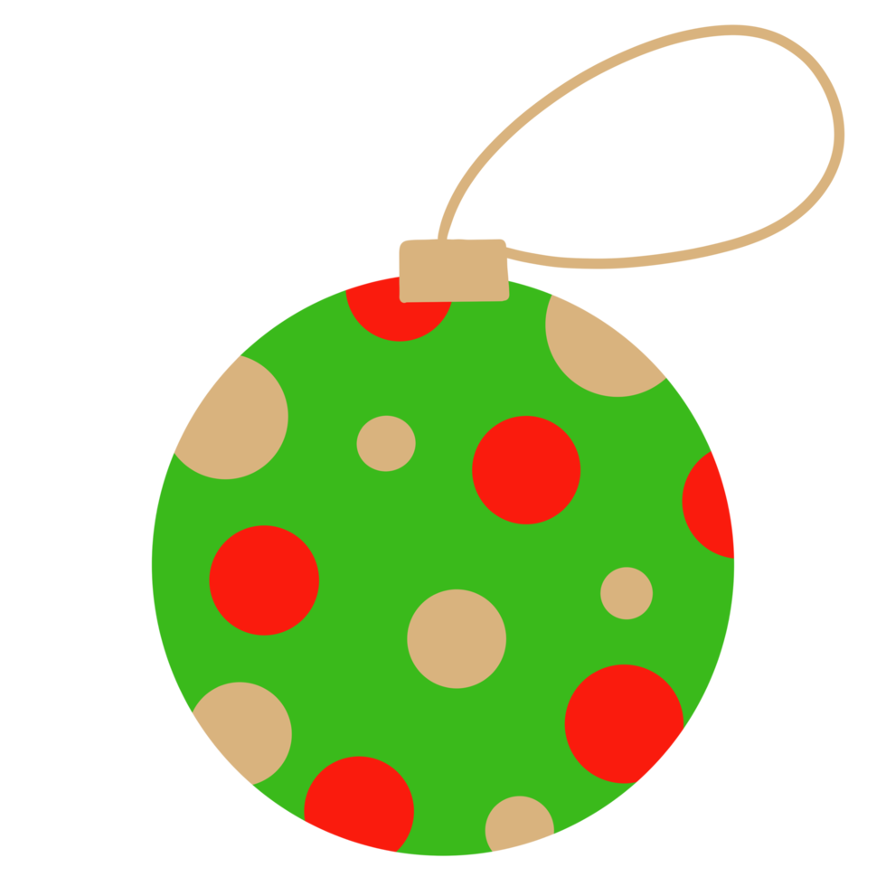 Polka Dot Tree Ornament png