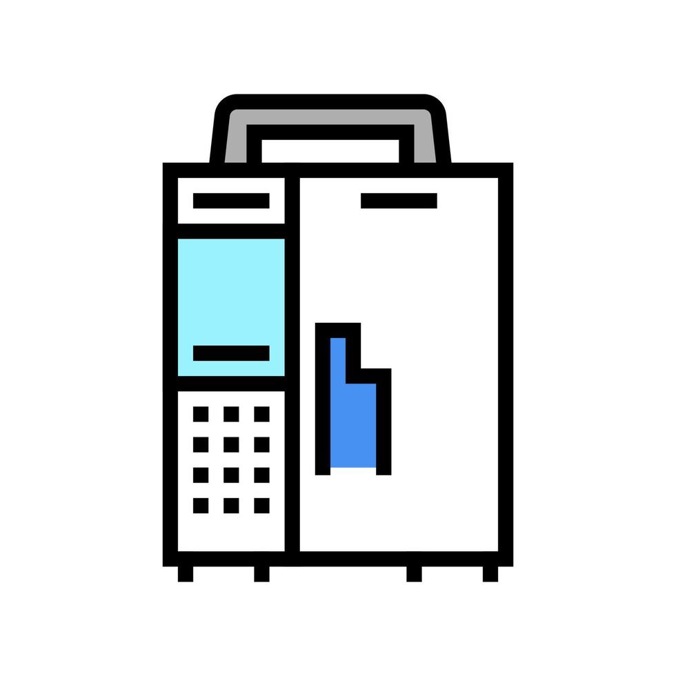 infusion pump color icon vector illustration