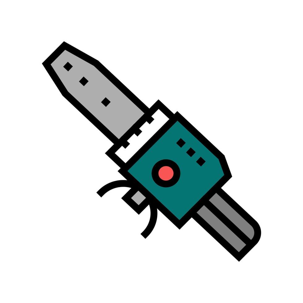 soldering iron for plastic pipes tool color icon vector illustration