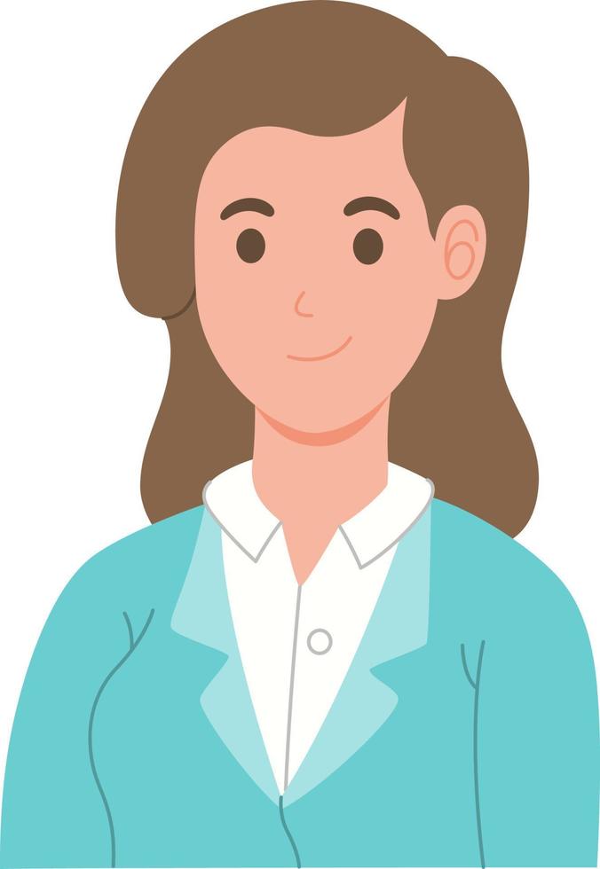 Professional manager flat character vector