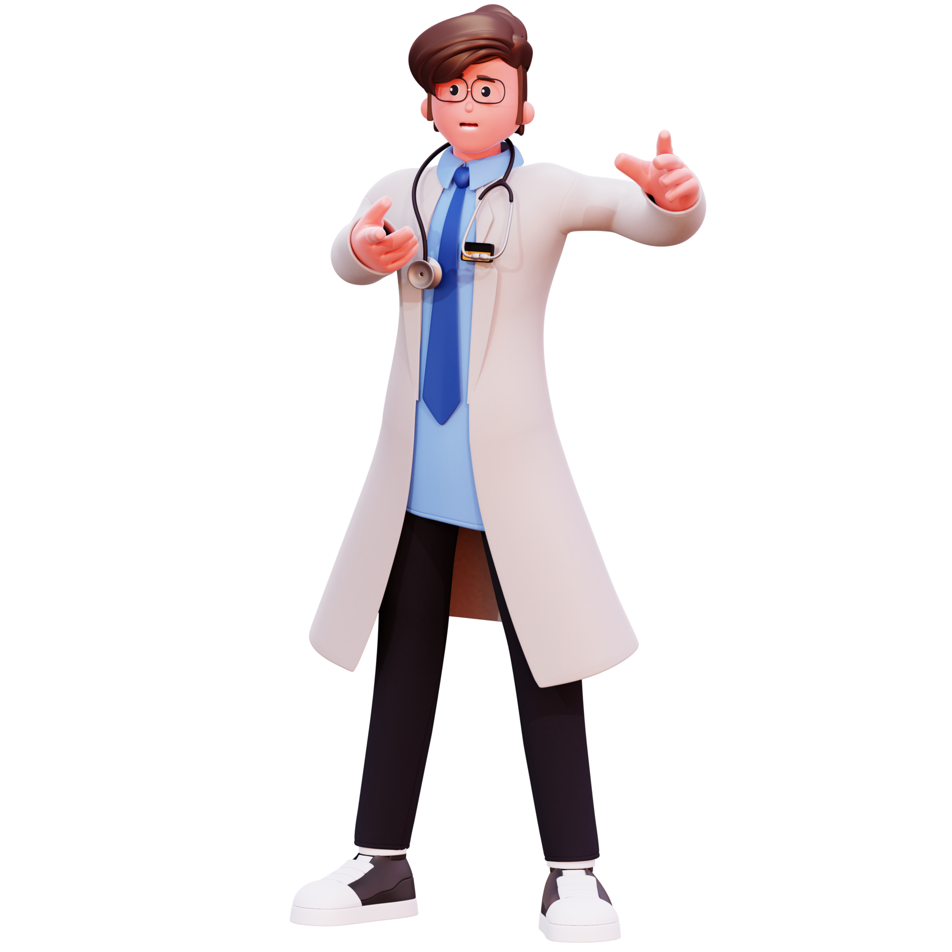 Personagem de desenho animado médico (masculino) Modelo 3D $15