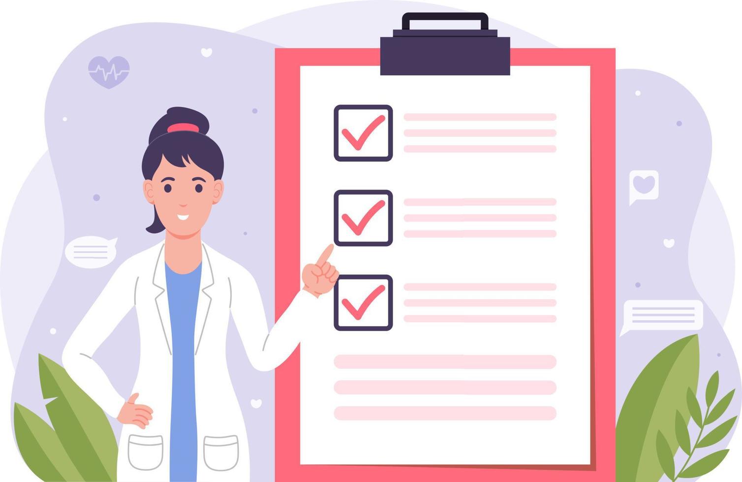 a doctor is giving a medical procedure vector