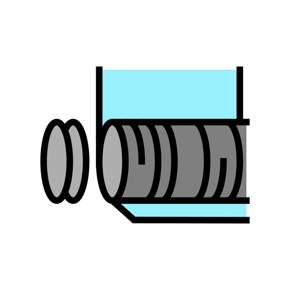 cutting semiconductor manufacturing color icon vector illustration