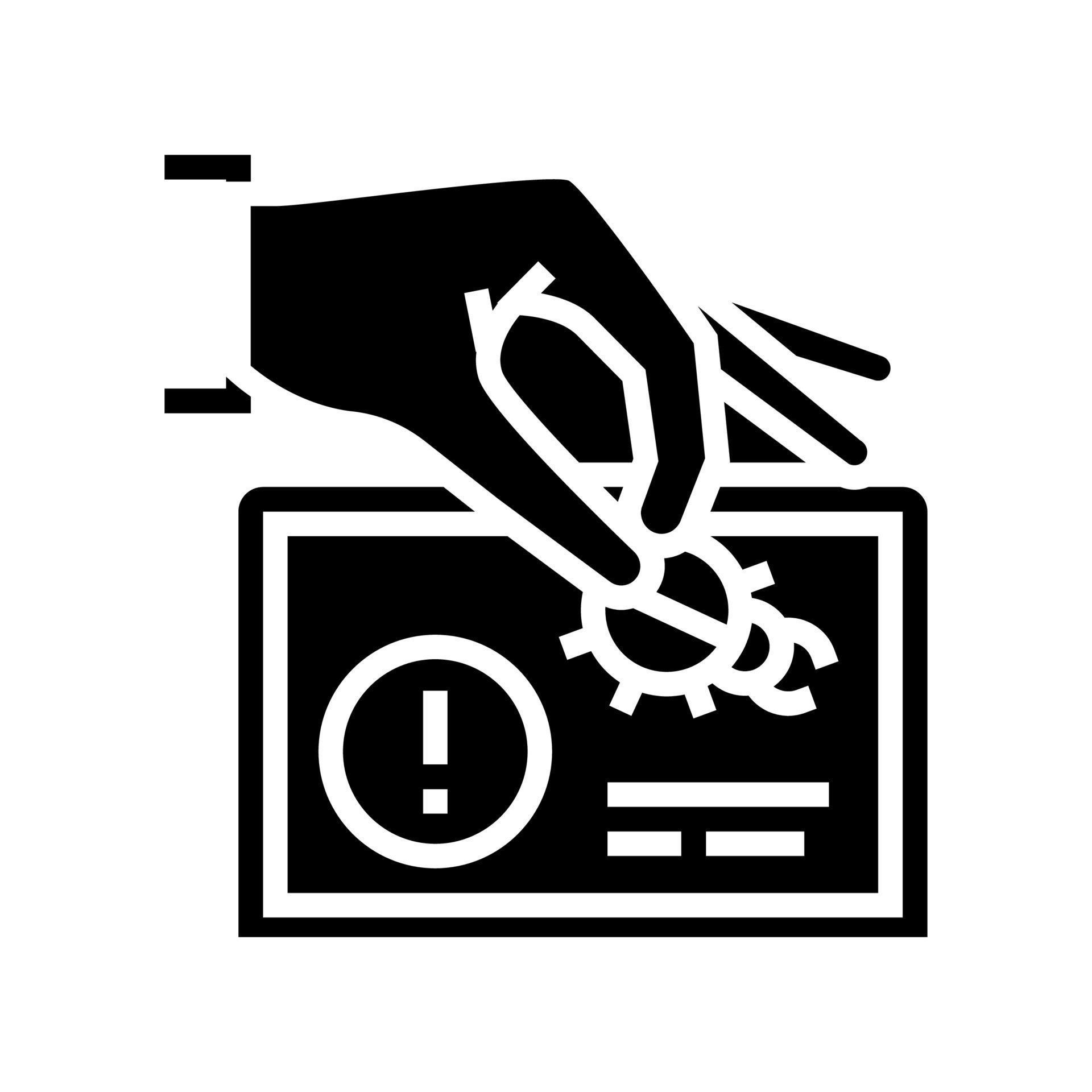 debug fixing glyph icon vector illustration 10315159 Vector Art at Vecteezy