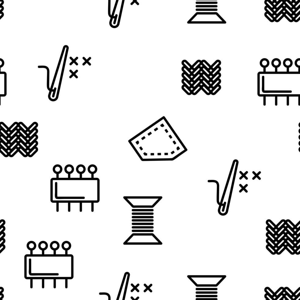 Needlework Vector Seamless Pattern