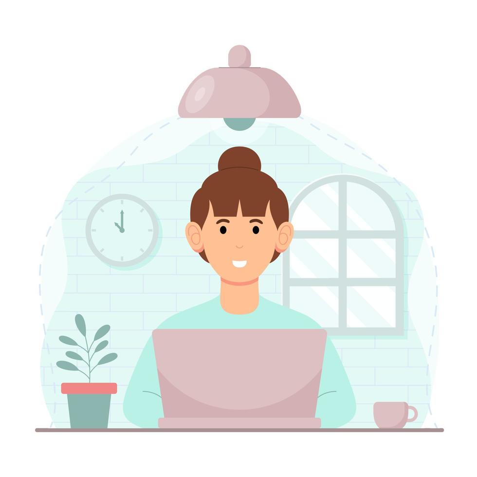 Customer support flat illustration vector