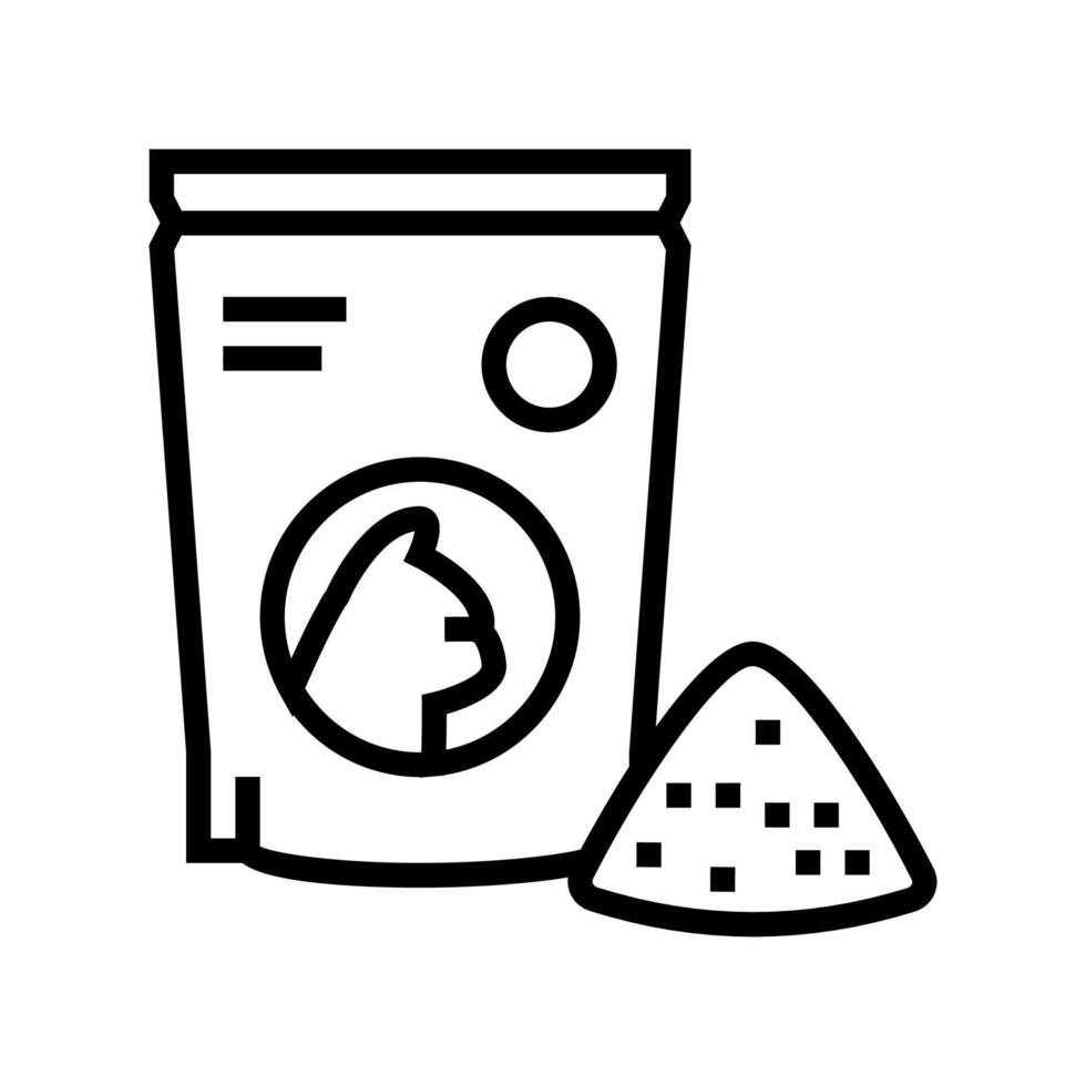 preserves for cat line icon vector illustration