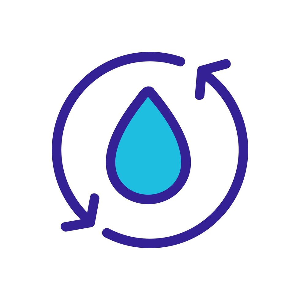Water purification icon vector. Isolated contour symbol illustration vector
