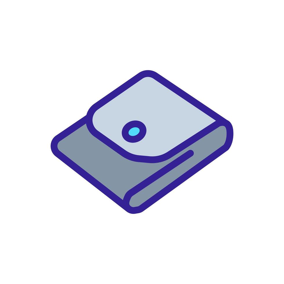 wallet cash storage accessory icon vector outline illustration