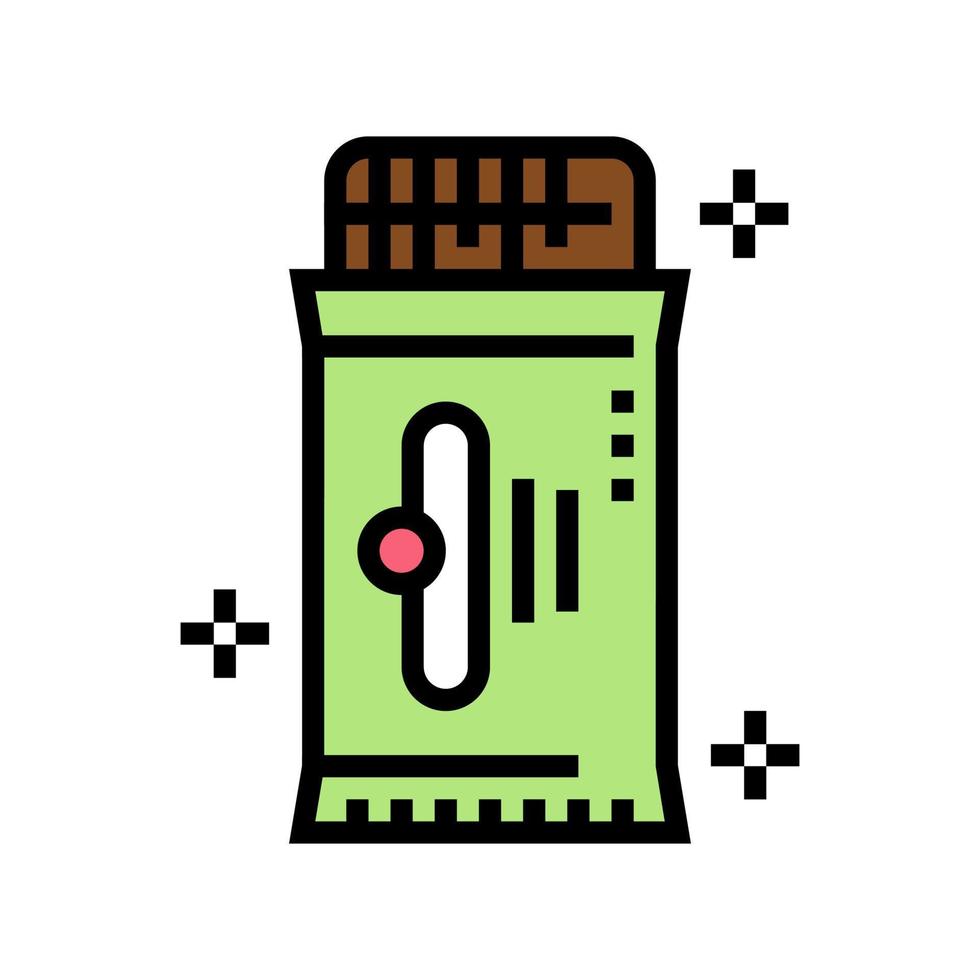 cookie package color icon vector illustration