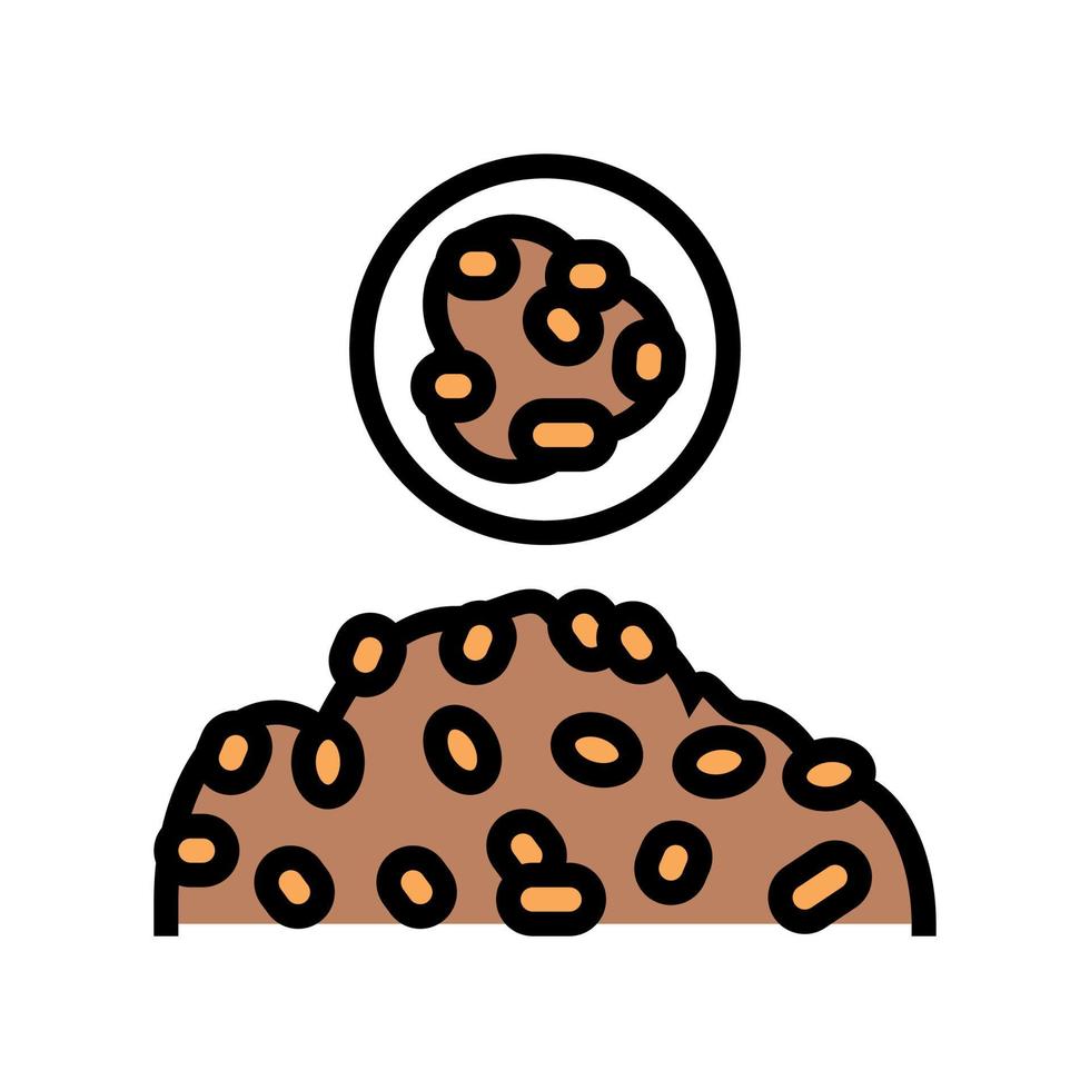 ilustración de vector de icono de color de grano de espelta