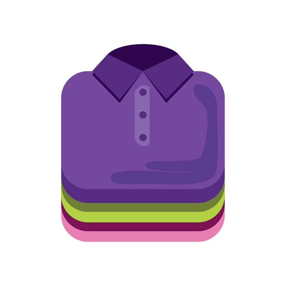 folded shirts icon vector