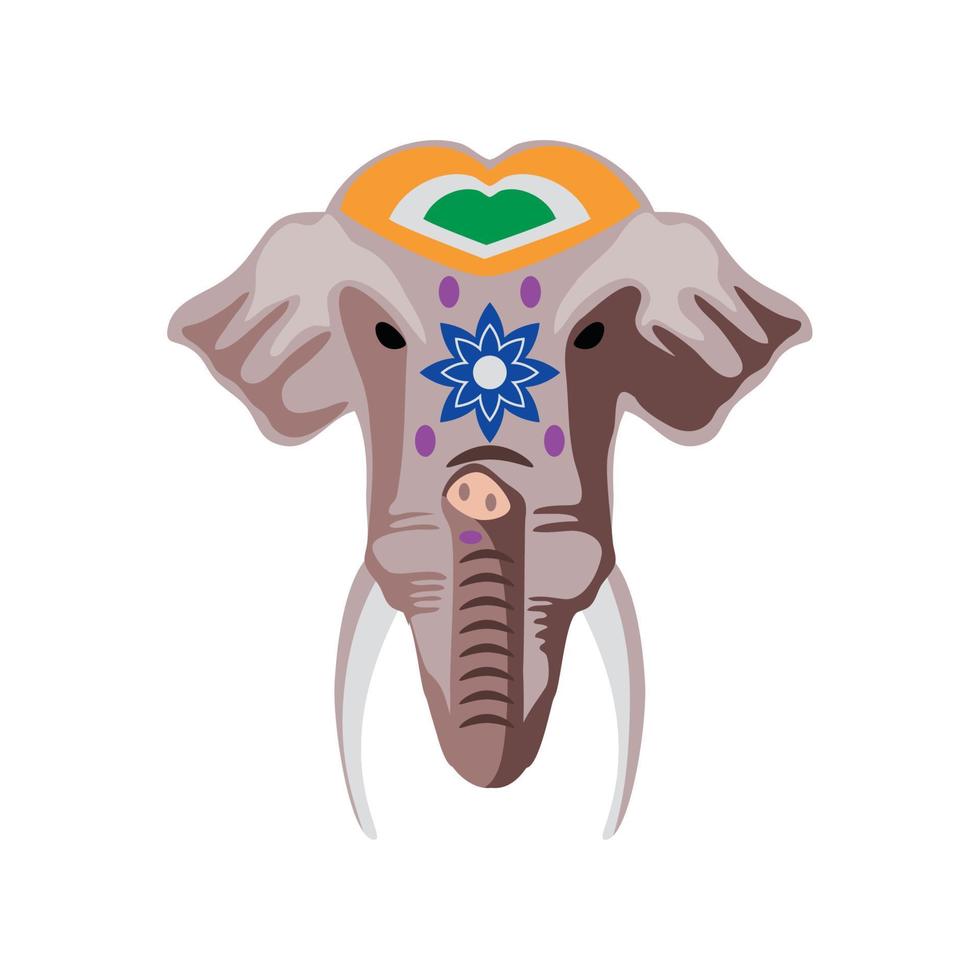 indian elephant animal vector