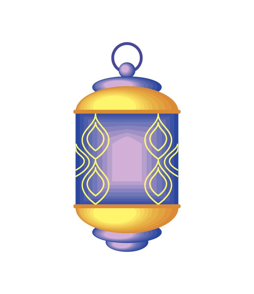 decorative lantern icon vector