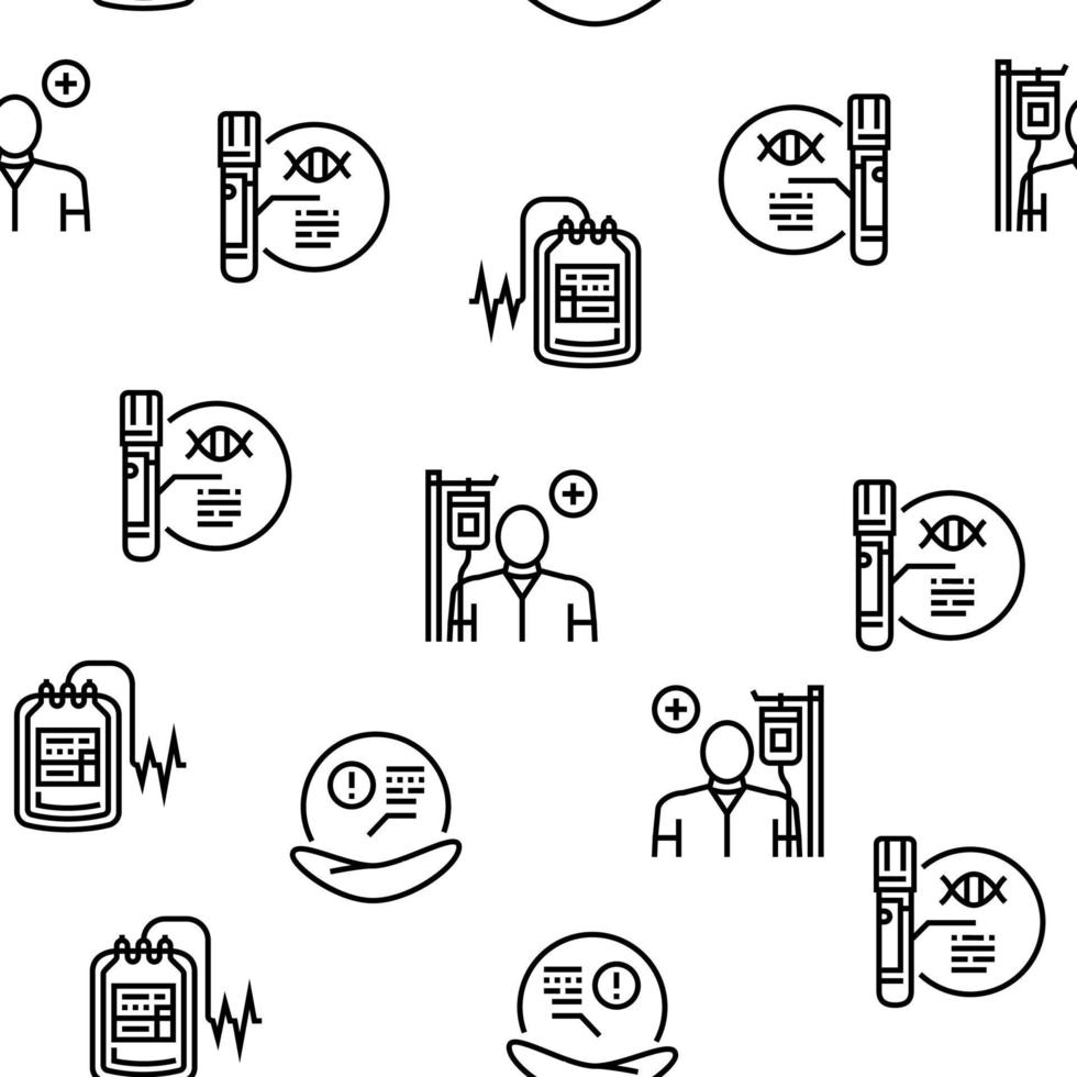 Blood Pressure Measuring Gadget Vector Seamless Pattern