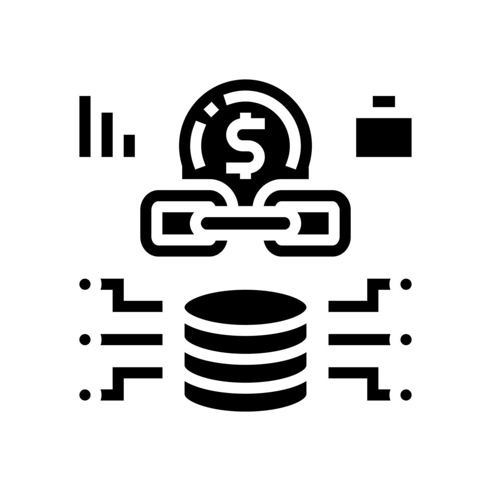 data center business glyph icon vector illustration