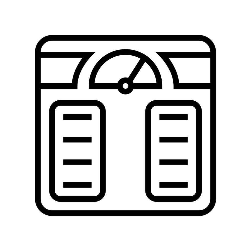 weight controling line icon vector illustration