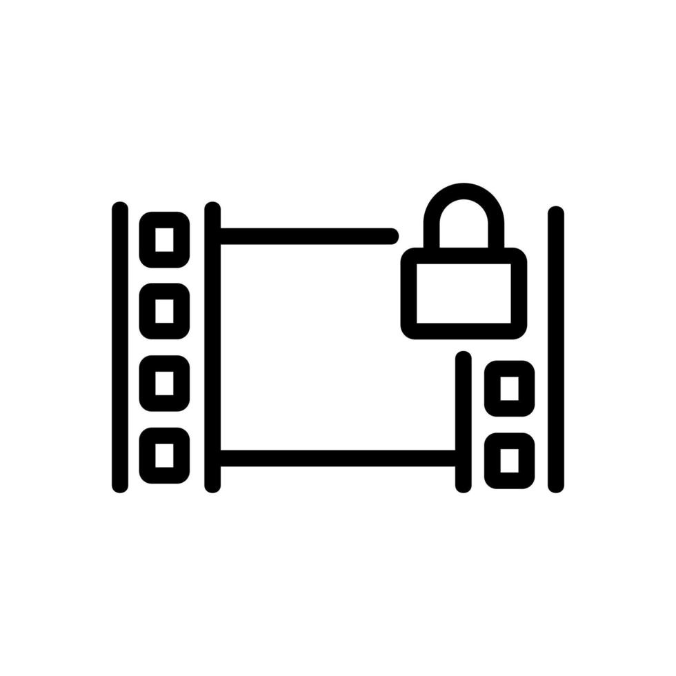 installation video icon vector outline illustration