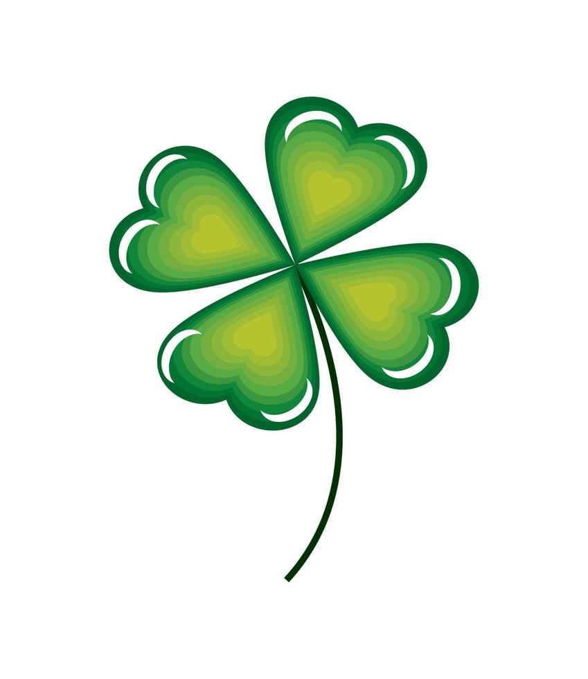 green clover icon vector