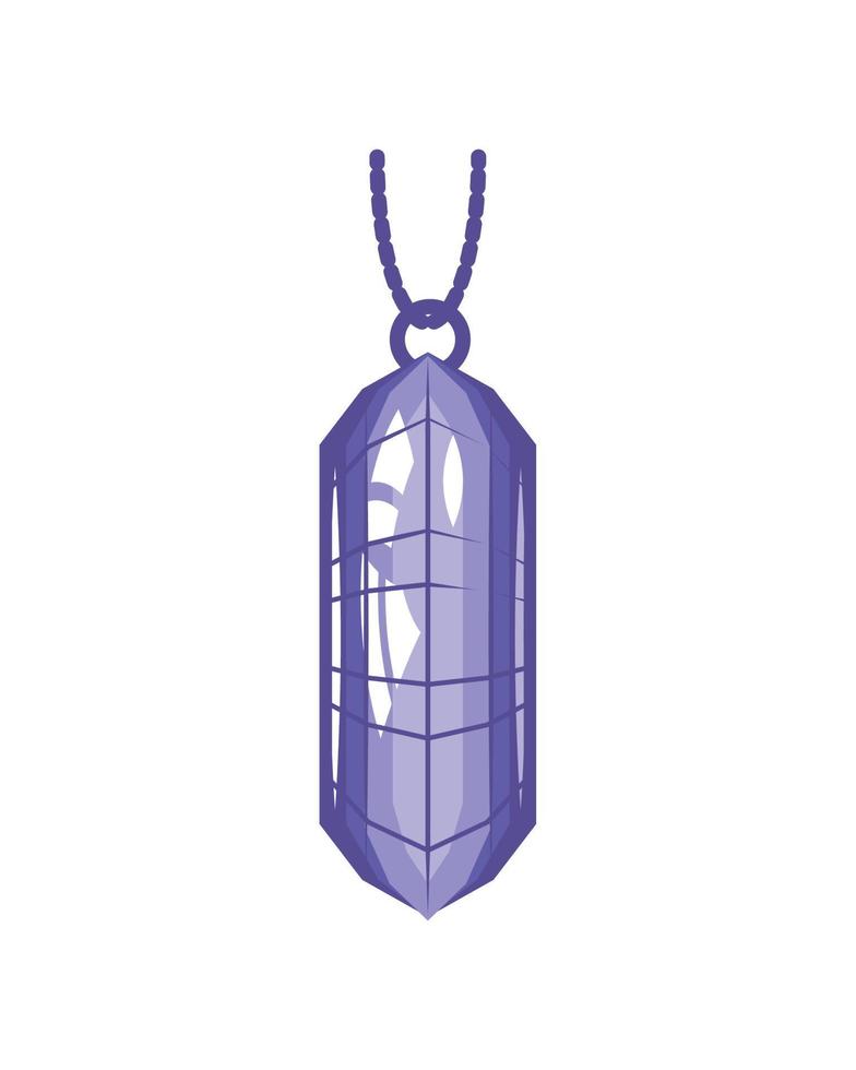 mystical gem pendant vector