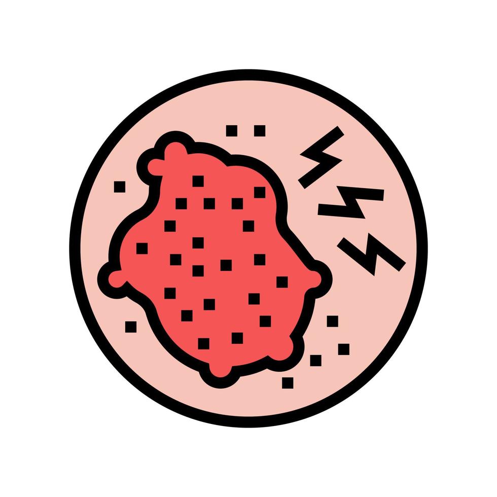 skin itch disease color icon vector illustration